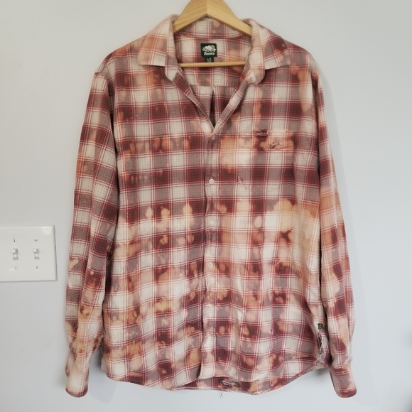 Roots Other - Vintage ROOTS Distressed bleached flannel